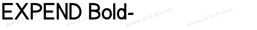 EXPEND Bold字体转换